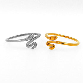 New Punk Jewelry Trendy Open Ring Accessories Waterproof Stainless Steel Ring Personalized Geometric Snake Ring Gifts for Women