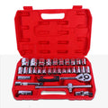 Hot Selling High Hardness Plastic Box of 32pcs Packing Belt Puncher Socket Set Hand Tool