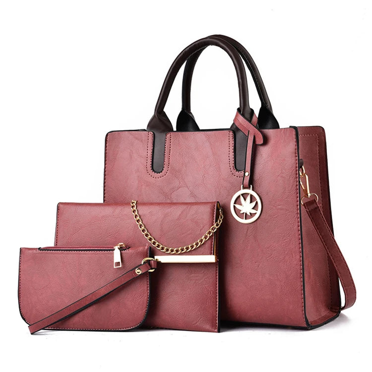 2024 New Fashion Ladies Crossbody Women Hand Bags 3 in 1 Handbags Set