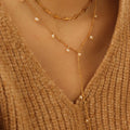 Chris April New Arrivals Trendy PVD Gold Plated 316L Stainless Steel Luxury Stacking Cross Necklace for Women