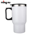 New Arrival 500ml Stainless Steel Sublimation Car Mug Tumbler Travel Cup with Direct Drinking Feature Unisex