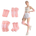 New Pink Sports Protection Compression Knee Elbow Ankle Wrist Bands Sleeve Support Set