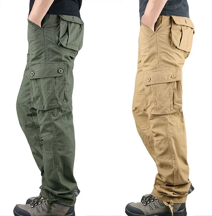 Canvas Spandex/Cotton Midweight Waterproof Windproof Autumn Streetwear High Waist Vintage Straight 2023 Cargo Long Trousers