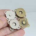 Metal Hardware Accessories 14mm Wholesale Silver & Gold Magnetic Snap Buttons for Handbags & Luggage