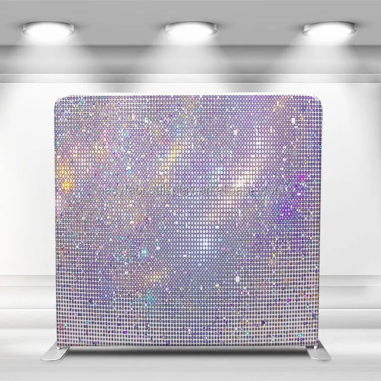 Luxury Custom 8x8 Foldable Tension Fabric Photo Booth Backdrop Modern Style for Party Birthday Decorations Photography