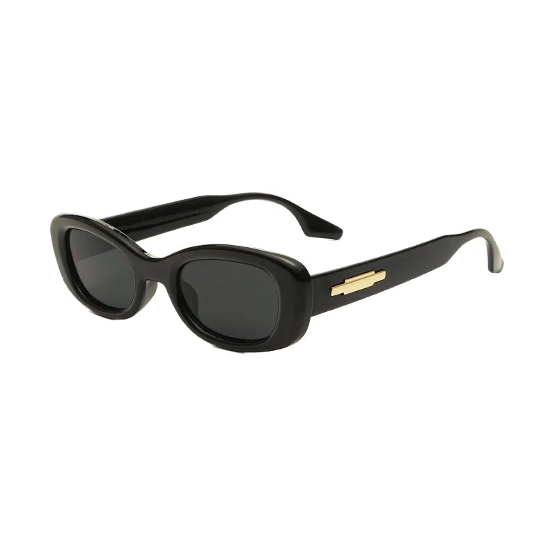 Vintage UV400 Rectangle Sunglasses Small Sports Sun Glasses with Mirror Lenses for Biking and Eyewear PC Frame