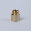 15mm 1/2 Inch Forged Brass Smooth Surface Pipe Adapter Threaded Fitting Extension Pieces Nipple Connector