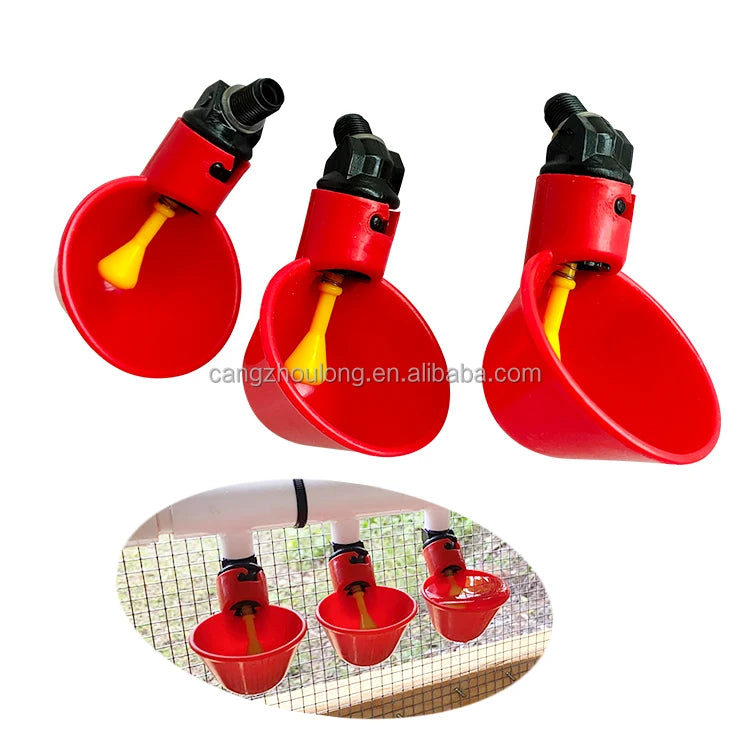 YYB LM32 Poultry Water Drinking Cups Chicken Hen Plastic Automatic Drinker Bowl