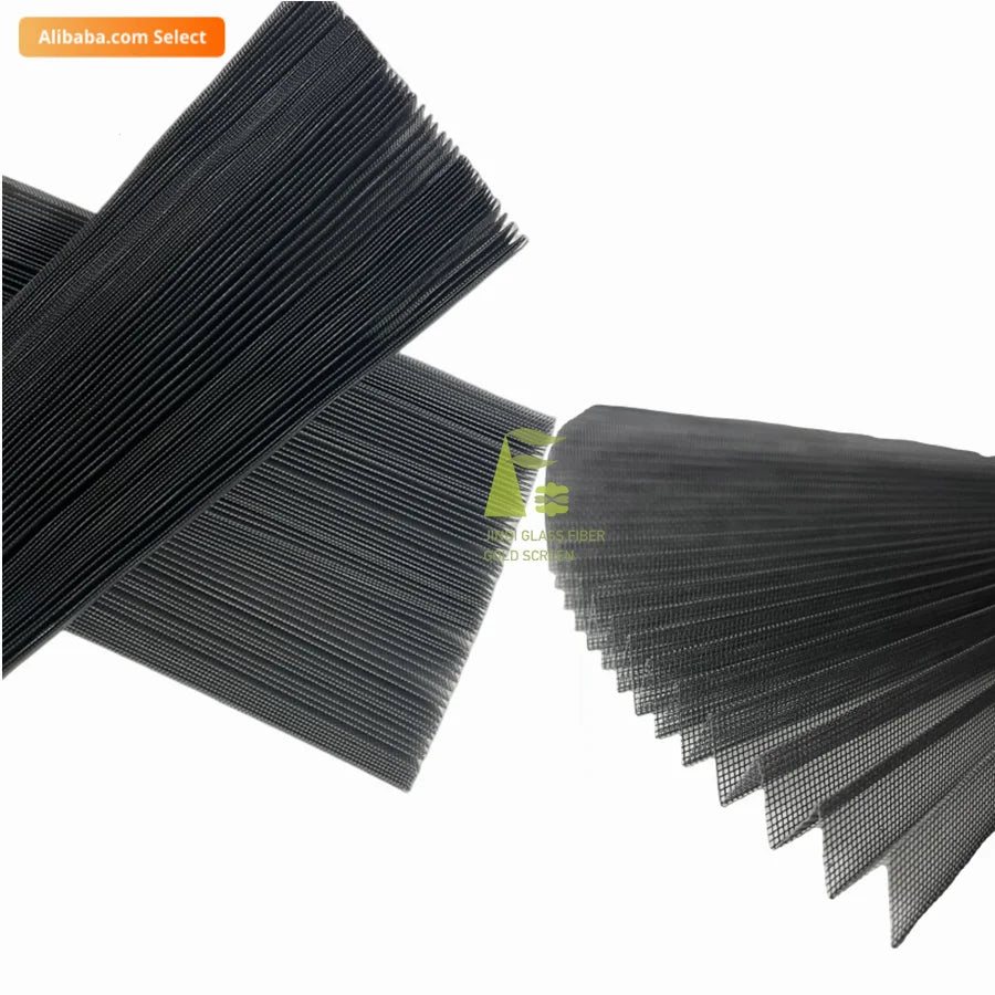 JINDI Modern Outdoor Folding Screen Door with Fiberglass Pleated Mesh Window Fly Screen Mesh Factory Direct