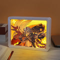 Anime Light Box Paper Cut Shadow Box Lightbox Customized Manga Led Night Lamp Bedroom Decorative Animation Night Light