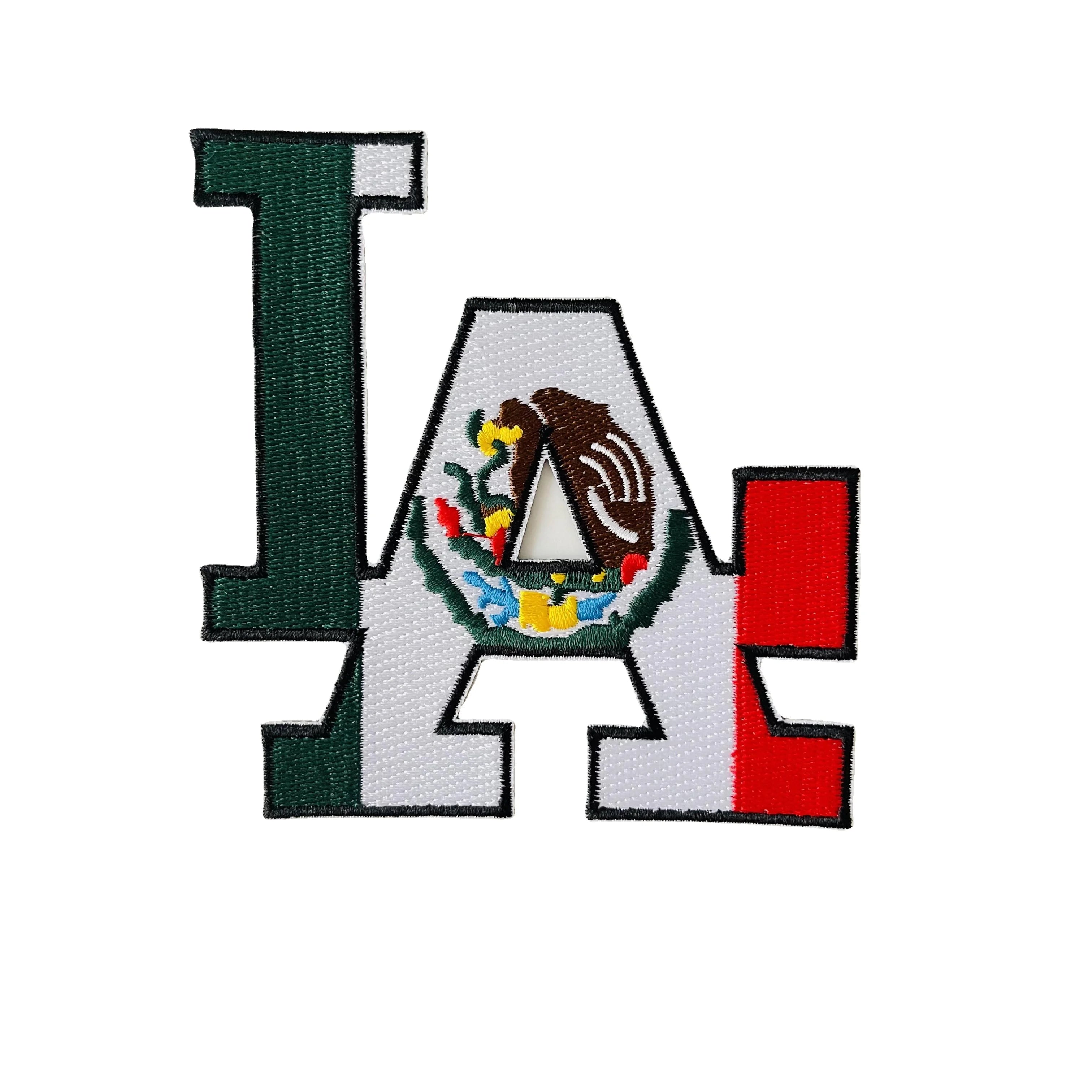 Embroidery Patch Custom Mexico Los Angeles  Football Iron-on Embroidery PATCH for Hat/Jersey/clothes