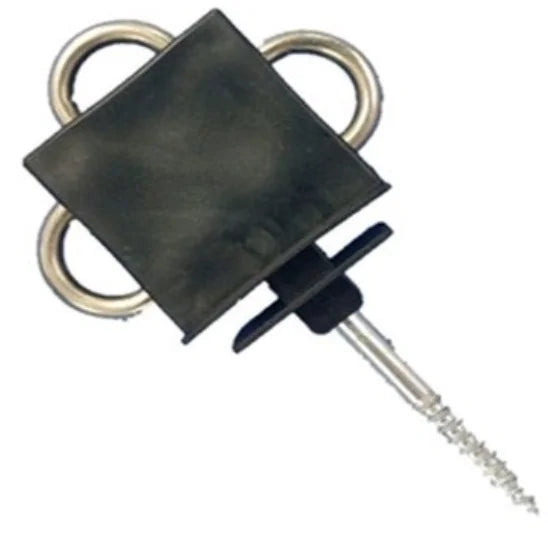 High Quality Black Low Voltage Screw in End Strain Electric Fence Insulator