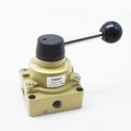 HV Series 2-position 4-way 1/4''  3/8''  1/2'' Pneumatic Rotary Hand Lever Manual Operated Directional Control Valve