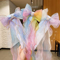 Children's Hair Accessories Pearl Tassels Bows Ribbons Braided Hairpins Headdresses Summer Girls Princess Hairpins
