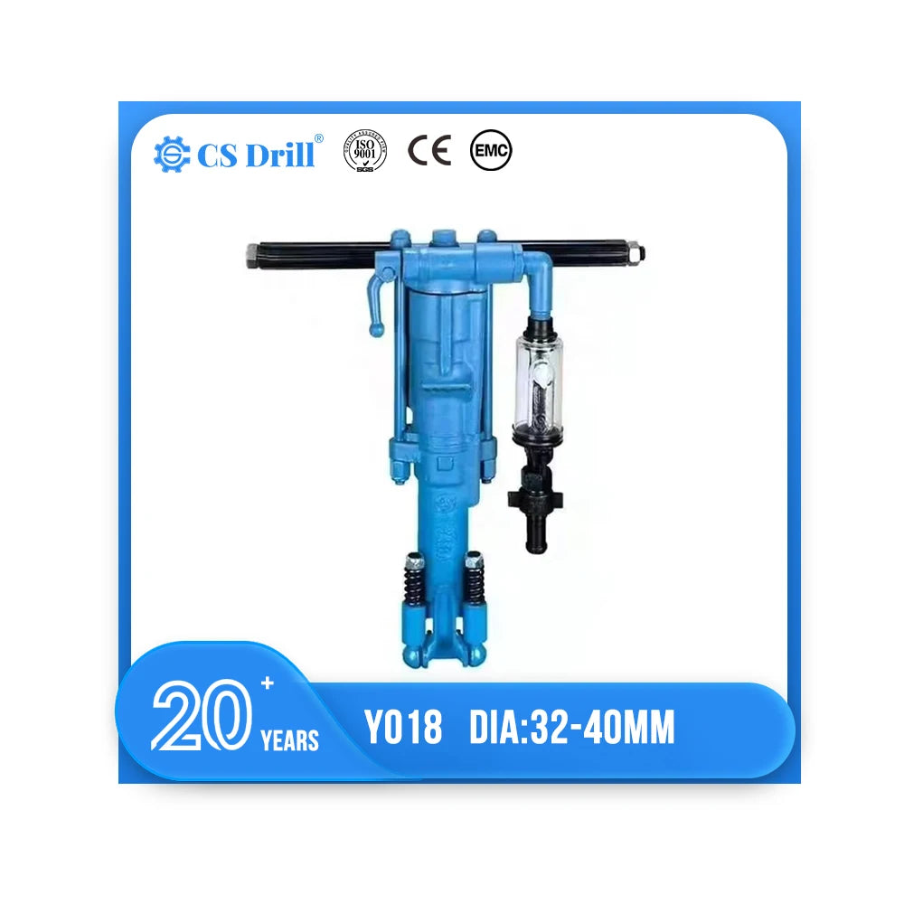 Portable Rock Driller Pneumatic Rock Drill Machine YO18 pneumatic mobile rock drill machine for vertical drilling