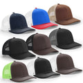 WD-A1124  Richardson 112 Premium 6 Panel Cotton Meshback Trucker Caps for Men Women