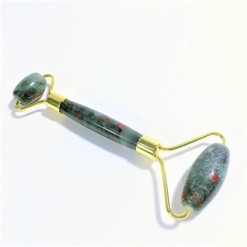 Huiying New Private Label Facial Anti Aging Natural African Bloodstone Roller for Face Roller