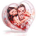 Heart Picture Frames Photo Frame Acrylic/plastic  Mini Floating Glitter Love Picture Frame for Dicor