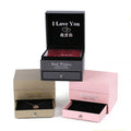 FanYue Custom logo Valentine's Day Gift Flower Soap Rose Jewelry Box 9pcs Preserved Rose Flower Drawer Gift Box with Handbag