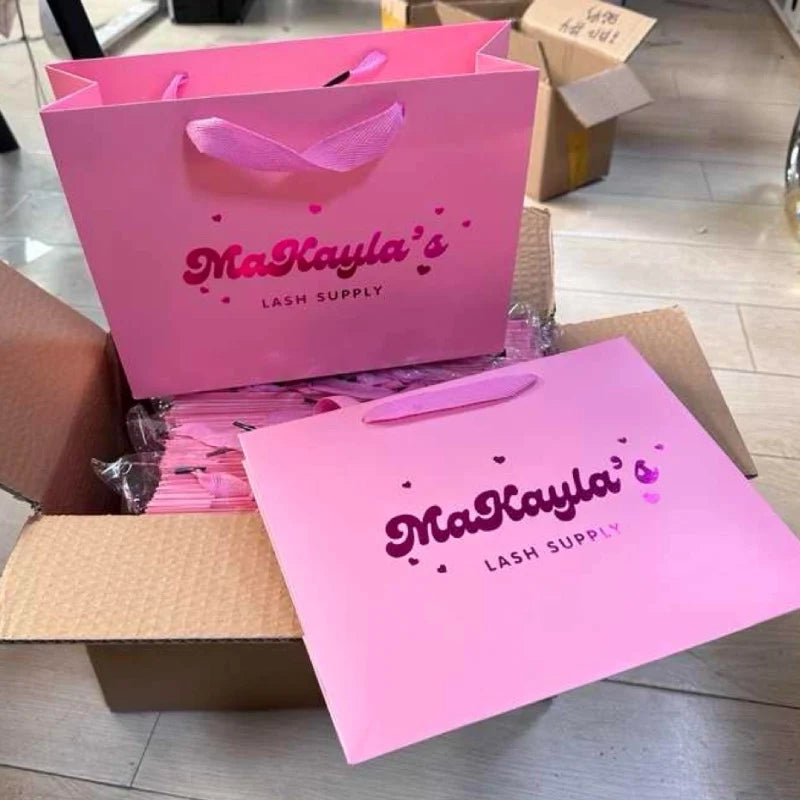 Wholesale Custom Printed Logo Luxury Gift Paper Bag Retail Boutique Shopping Paper Bags With Your Own Logo