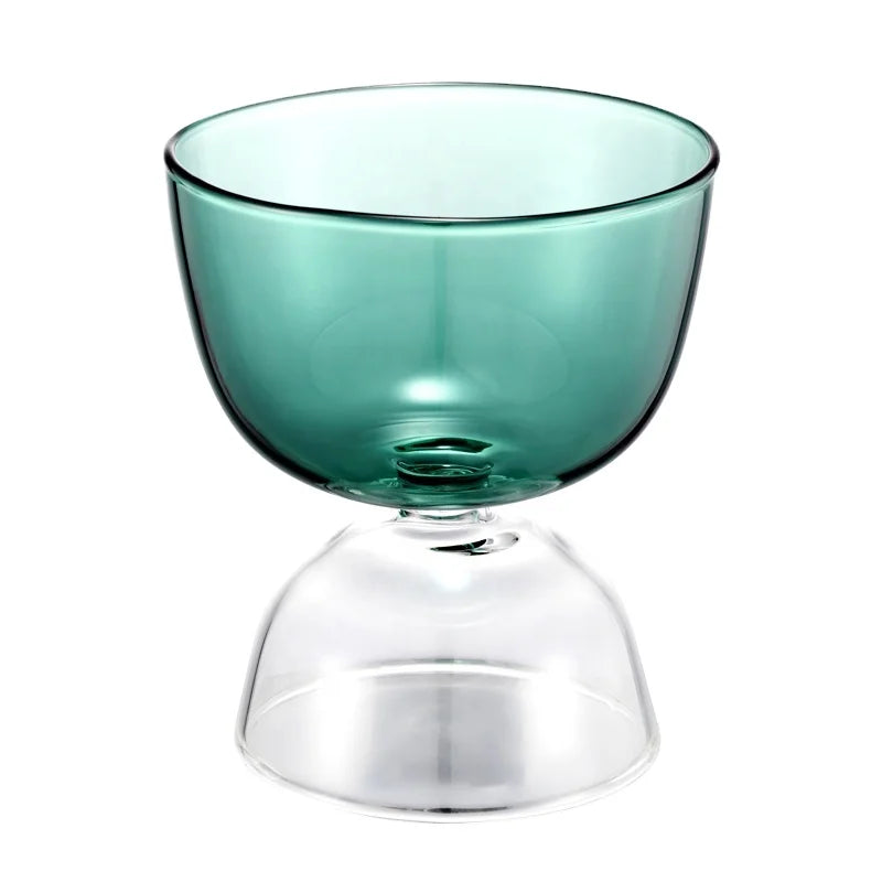 New Design Product Thermal Proof Handmade Glass Iced Sundae Water Ice Cocktail Cup