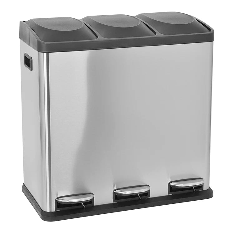 HANGSHUA 60L Kitchen Recycle Bin Indoor Outdoor Food Waste Recycling Trash Bin Waste Can Garbage Classification