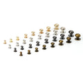 Zinc Alloy Buckle Stud Screw Round Head Leather Hardware Accessories Screw Decorative Nail Rivet Chicago Button