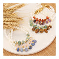 New Arrival Sample Fashion 7 Styles Stainless Steel Natural Stone tigers Eye Crystal Beads Bracelet for Women