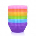 24 Pack Baking Cups Silicone Muffin Baking Cake Cups Cupcake Liners