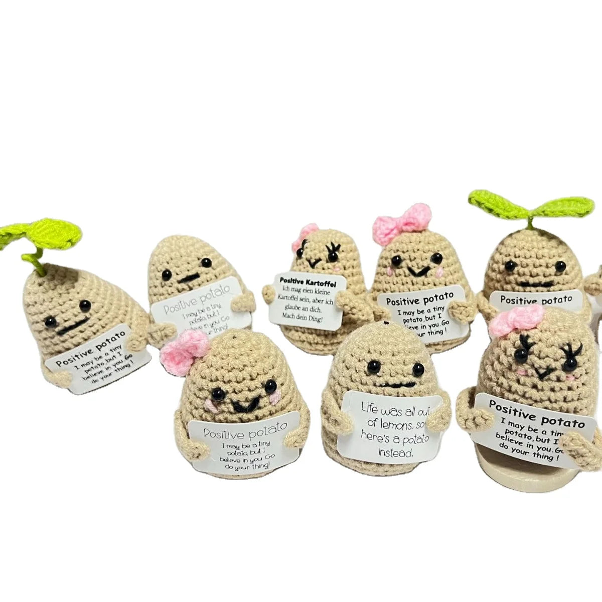 Knitting Yarn Hook Knitting Potatoes Actively Fun Stress Relieving Weaving Dolls Gift Positive Potato