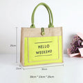Wholesale Personalized Eco-Friendly Grocery Tote Jute Bag Recyclable Plain Shopping Bags