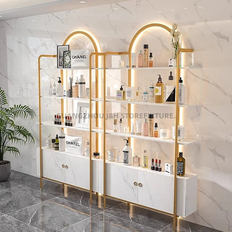 New Product Customization Cosmetic Shelf Display Racks Fashion Makeup Display Stand for Store Cosmetic Rack Display