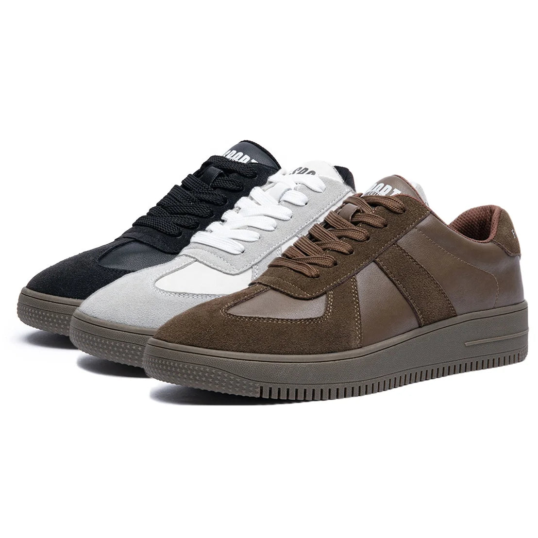 Plus Size 49 Men's Retro Skateboard Sneakers Breathable Leather Flat Sports Walking Shoes Anti-Slip Winter Style Casual