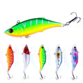 Wholesale VI023 7.5cm 10g Sinking VIB Baits Vibration Fishing Lures with 3D Eyes