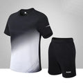 New Trend Summer Men New Youth Sports Suit Men Quick Dry Short Sleeve Shorts Two-piece Set