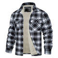 Men's Plaid Velvet Business Shirt Plus Size 5XL 6XL 7XL Fashion Casual Slim Long Sleeve Shirts
