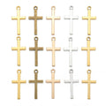 5 Colors Cross Charms Pendants Jewelry Making Bracelet Accessories Diy Crafts Handmade 27*13mm T70