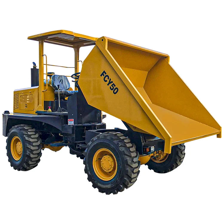 WEIFANG MAP Wholesale 2m3 FCY50 5 Ton 4X4 Hydraulic Small Construction Concrete Dumpers Truck Wheel Loader Yuchai Motor CE