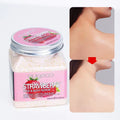 Hot Sell Strawberry Body Cleaning Fruit Exfoliating Foaming Soften Sugar Whitening Body Scrub