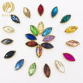 Horse Eye Flatback Sew on Rhinestones With Lace Claw