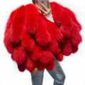 2023 Winter Warm Fur Jacket Coat Women Fur Shawl Jacket Ladies