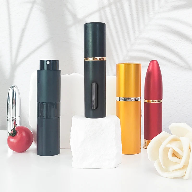 Multi Specification Portable 5ml 10ml 20ml 30ml  Aluminum Shell Glass Perfume Bottle with Spray