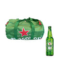 Customized Logo Size Color Recycled PET Zipper Classic Casual Travel Large Capacity Sports Bucket Tote Bag for Beer Brand