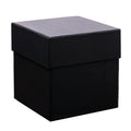 Gift Packaging Box Packaging Candle Box Ready to Ship Paper 10x10x10cm Matte Black Handmade Ring Box Paperboard Customized Size