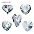 Crystal Heart Suncatcher Prism 44.46.48.58mm Clear Hanging Crystals Sun Catcher Pendant GOLDENHAITAI