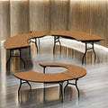 Versatile S-Shape Folding Dining Table for Outdoor Events for Restaurants Hotels Schools Weddings Made From Durable Plywood