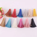 Wholesale PU Leather Tassels Keychain Leather Keychain Tassel Keyring Handmade DIY Bags Accessory Key Chains Phone Charm Pendant