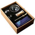Japanese-Style Matcha Tea Ceremony Set Oil Drip Pot & Rabbit Hair Pot with Stand Gift for Coffee & Tea Enthusiasts