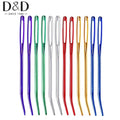 12pcs Bent Tip Tapestry Sewing Needles Large Eye Blunt Knitting Crochet DIY Metal Steel Material Sewing Kit