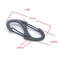 Hot Sale Alloy Hook Outdoor EDC Climbing Equipment 8 Small Portable Metal Wristband Loop Release Snap Hook